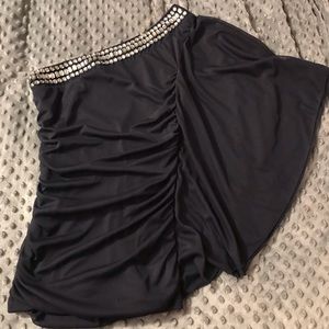 Navy Blue One-Sleeve Shirt